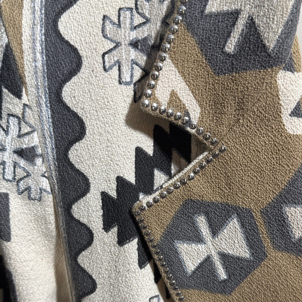 Geometric Pattern Native Aztec Blazer - Picture 11 of 13
